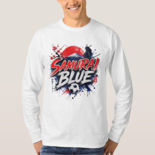 Camiseta Samurai Blue - Cultura do Futebol Japonês