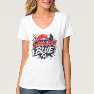 Camiseta Samurai Blue - Cultura do Futebol Japonês