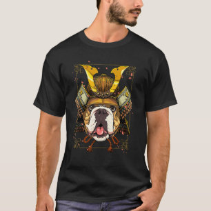 Camiseta Samurai Bulldog Americano Guerreiro Japonês Bushid