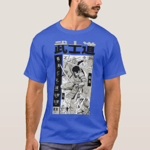 Camiseta Samurai Bushido Japonês Guerreiro Knight Cartoon A