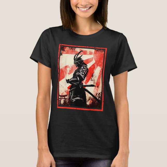 Camiseta Samurai Bushido Ronin Ascensão Sun Katana S (Frente)