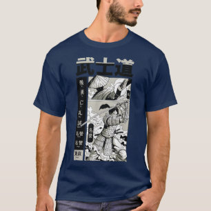 Camiseta Samurai Bushido Warrior Warrior Manga Page T-Shir