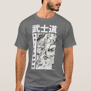 Camiseta Samurai Cartoon Japan Animes & Women Japonês 
