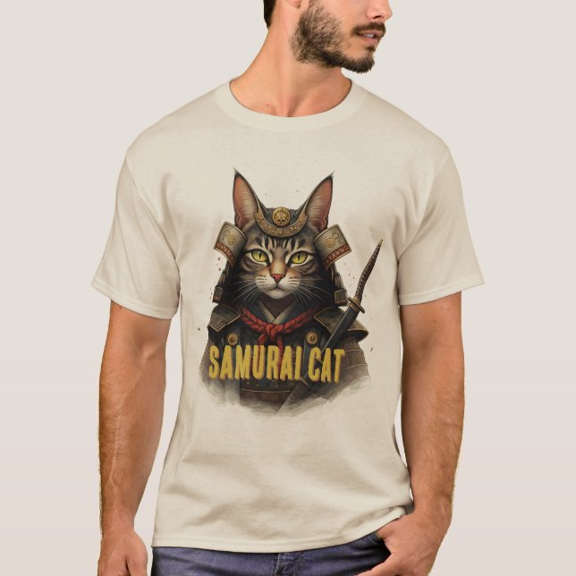 Camiseta Samurai Cat (Frente)