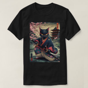 Camiseta Samurai Cat