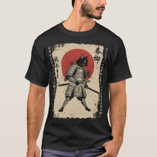 Camiseta Samurai Cat gato japonês gato guerreiro japonês Ja