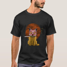 Samurai Cat - Katana Warrior Tee