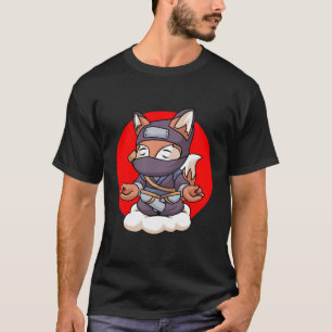 Camiseta Samurai Cat Kawaii