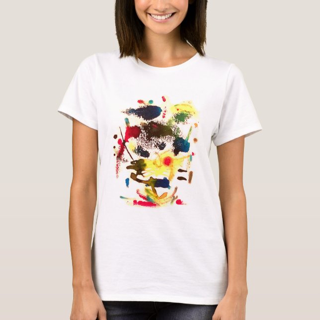 Camiseta Samurai Cat-Lady Abstrato Hankamer Artjunkhaus Art (Frente)