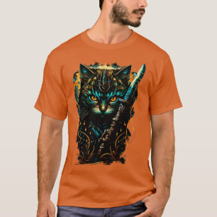 Camiseta Samurai Cat The Feline Warrior