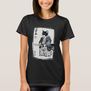 Camiseta Samurai Cat Vintage Japonês Ukiyo-e Warrior Art G