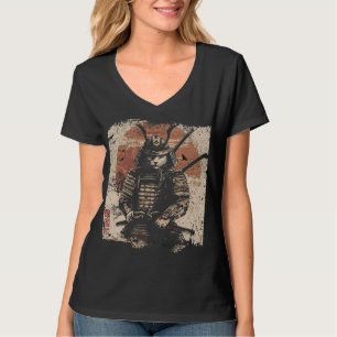 Camiseta Samurai Cat Warrior Art Lovers