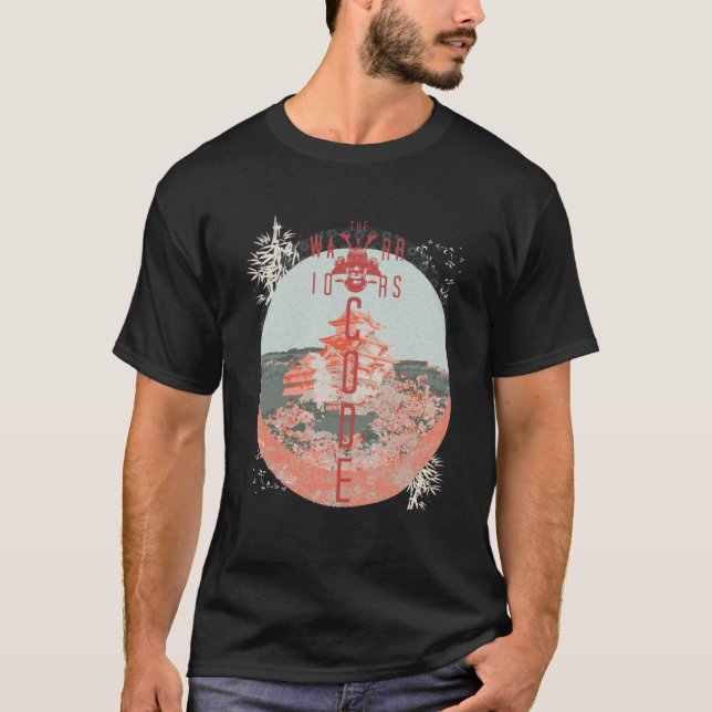 Camiseta Samurai Código Guerreiro Feudal Japão Bushido Zen  (Frente)