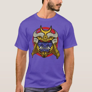 Camiseta Samurai Com Oni Mask