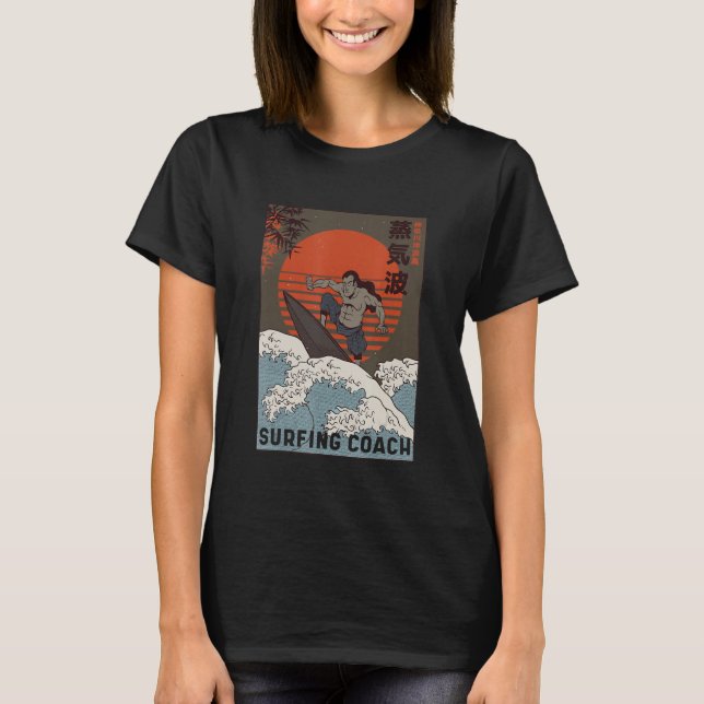 Camiseta Samurai Combatendo Como Design De Topo Do Treinado (Frente)
