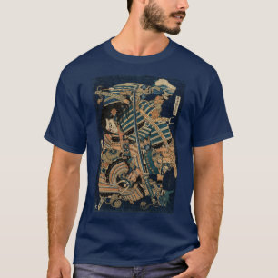 Camiseta SAMURAI COMBATER COM AS ESPADAS DE KATANA por Hoku