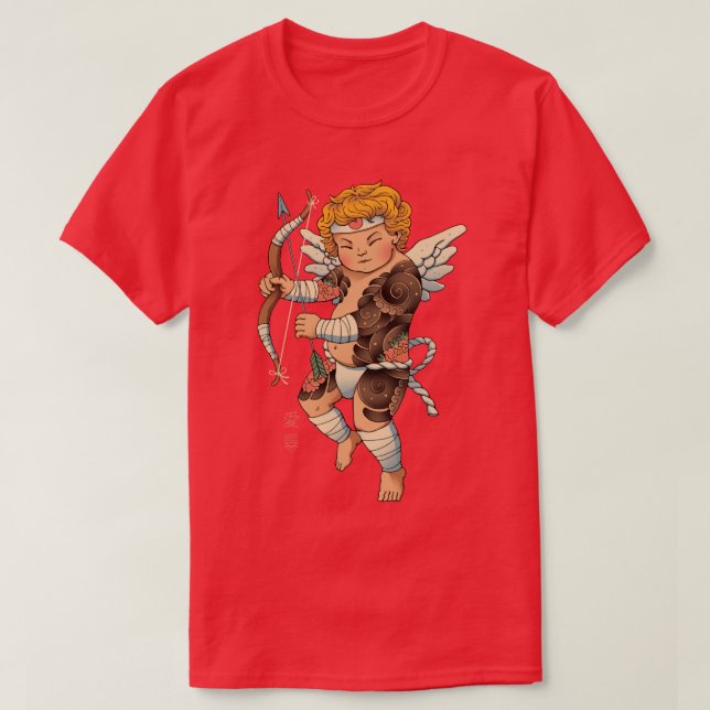 Camiseta Samurai Cupid (Frente do Design)