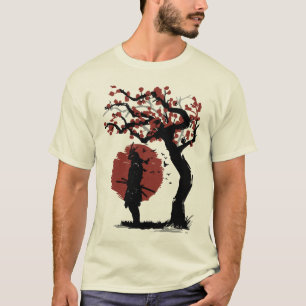 Camiseta Samurai da Lua Vermelha