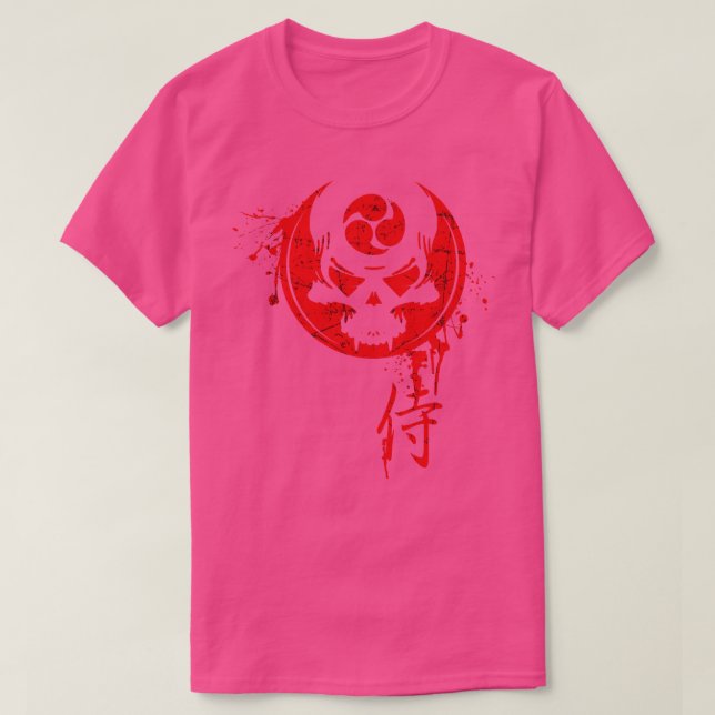 Camiseta Samurai Death Mask (Frente do Design)