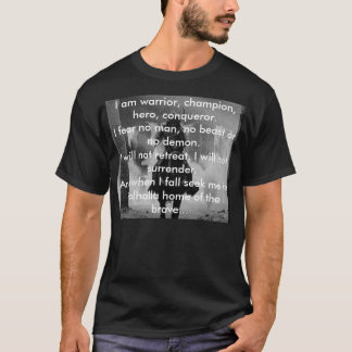 Camiseta Samurai, eu sou guerreiro, campeão, herói,