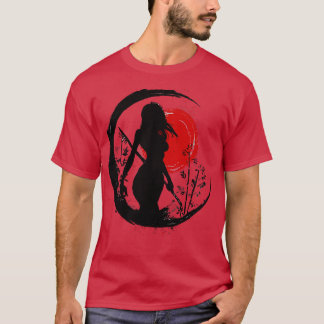 Camiseta Samurai Female Silhouette