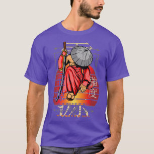 Camiseta Samurai Figurine Fortalecimento Poder Paz Vintage 