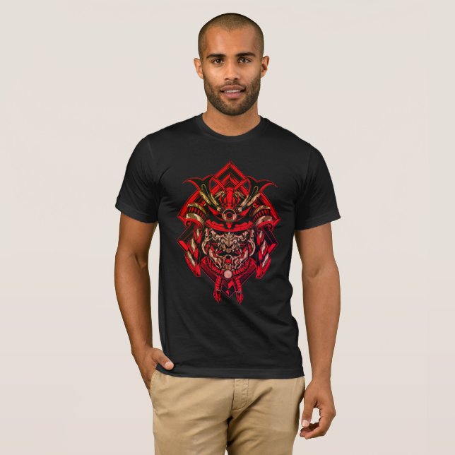 Camiseta Samurai Força T-Shirt - Espírito Guerreiro (Frente Completa)