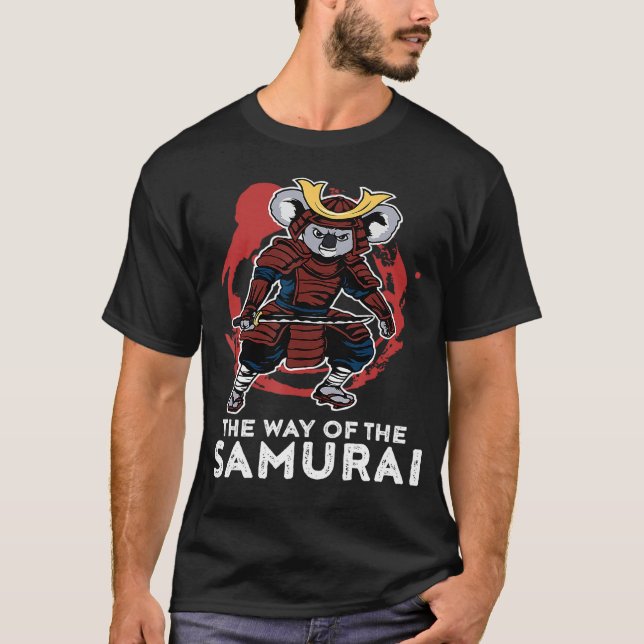 Camiseta Samurai Funny Samurai Koala Guerreiro Japão (Frente)