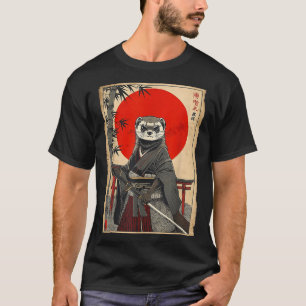 Camiseta Samurai Furão Arte Japonesa Vintage Guerreiro Anim
