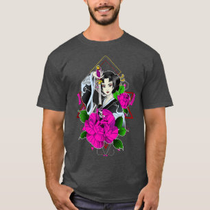 Camiseta Samurai Girl japonesa