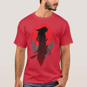 Camiseta Samurai guerreiro Bushido código de espada japonês
