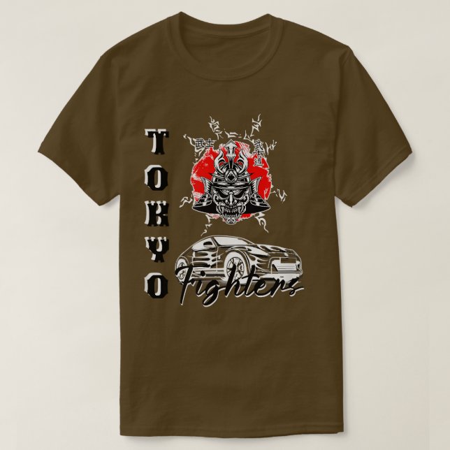 Camiseta Samurai guerreiro Japão Tóquio roupas incríveis (Frente do Design)
