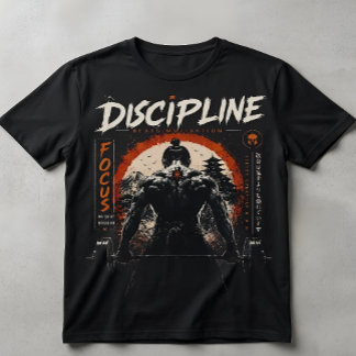 Camiseta Samurai Gym Disciplina Vence Motivação |