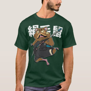 Camiseta Samurai Hamster Cartoon Funny (2)