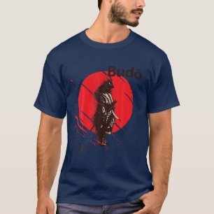 Camiseta Samurai Impressão de Arte Japonesa - Código Bushid