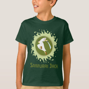 Camiseta Samurai Jack Pulando Gráfico