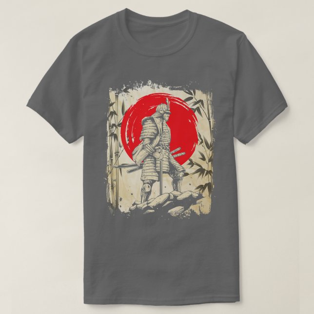 Camiseta Samurai Japanese Warrior Hero Japan Swordsmen  (Frente do Design)