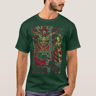 Camiseta Samurai Japonês Art Bushido asiático inspirado