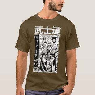 Camiseta Samurai japonês com Kanji - Guerreiro Legal no Jap