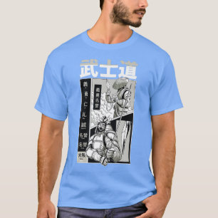 Camiseta Samurai japonês com Kanji Legal Japão Manga Comi