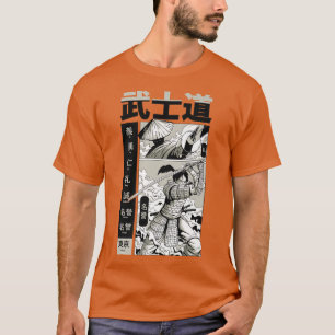 Camiseta Samurai japonês com Kanji Legal Japão Manga Kata
