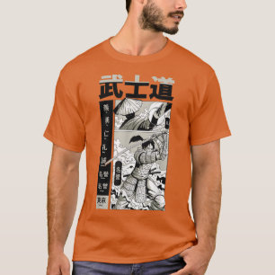 Camiseta Samurai japonês com Kanji Legal Japão Manga Kata