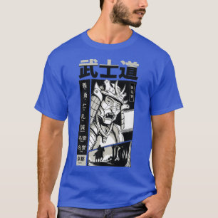 Camiseta Samurai Japonês com Kanji Manga Japão Guerreiro K