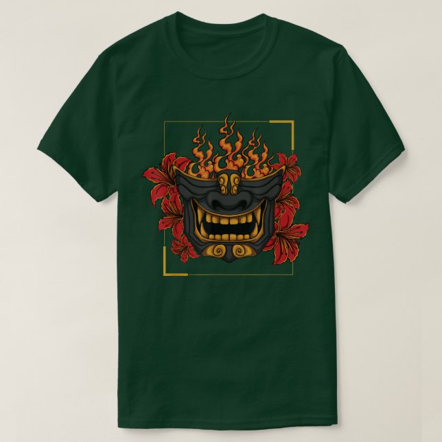 Camiseta Samurai Japonês e Máscara do Personagem I Samurai  (Frente do Design)