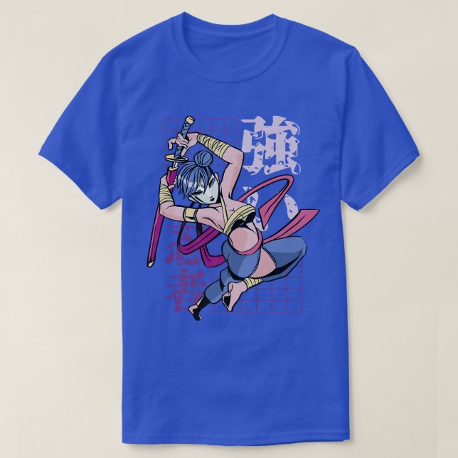 Camiseta Samurai Japonês e Vintage Sakura (2) (Frente do Design)