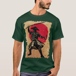 Camiseta Samurai Japonês Em Hat Bushido Ascensão Sun Japão 