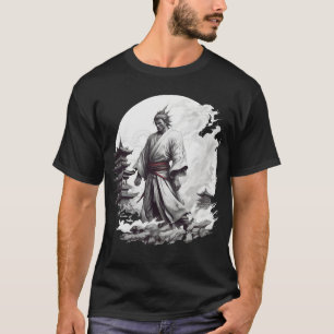 Camiseta Samurai Japonês Ilustração T-Shirt