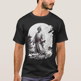 Camiseta Samurai Japonês Ilustração T-Shirt