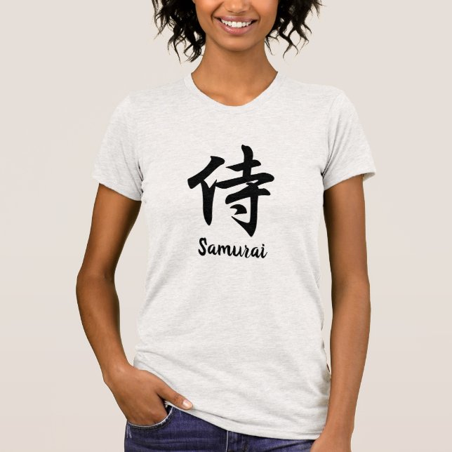 Camiseta Samurai Japonês Kanji T-Shirt (Frente)