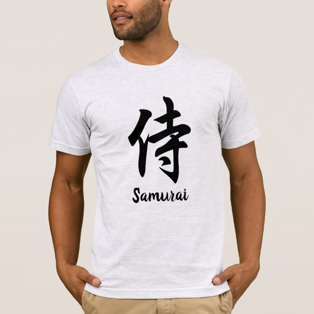 Camiseta Samurai Japonês Kanji T-Shirt (Frente)